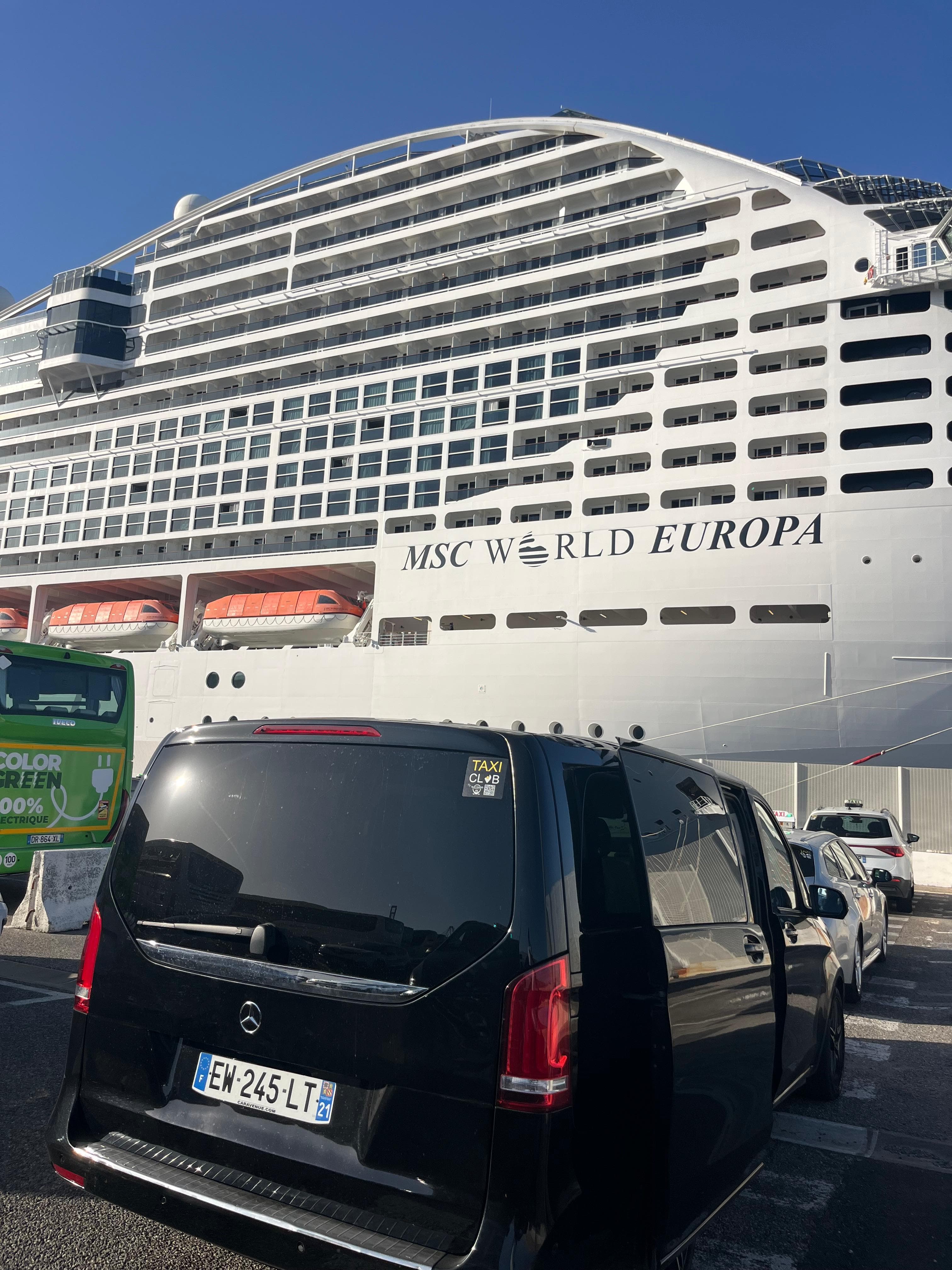 Taxi port de croisière Marseille — terminaux J4 et MPCT